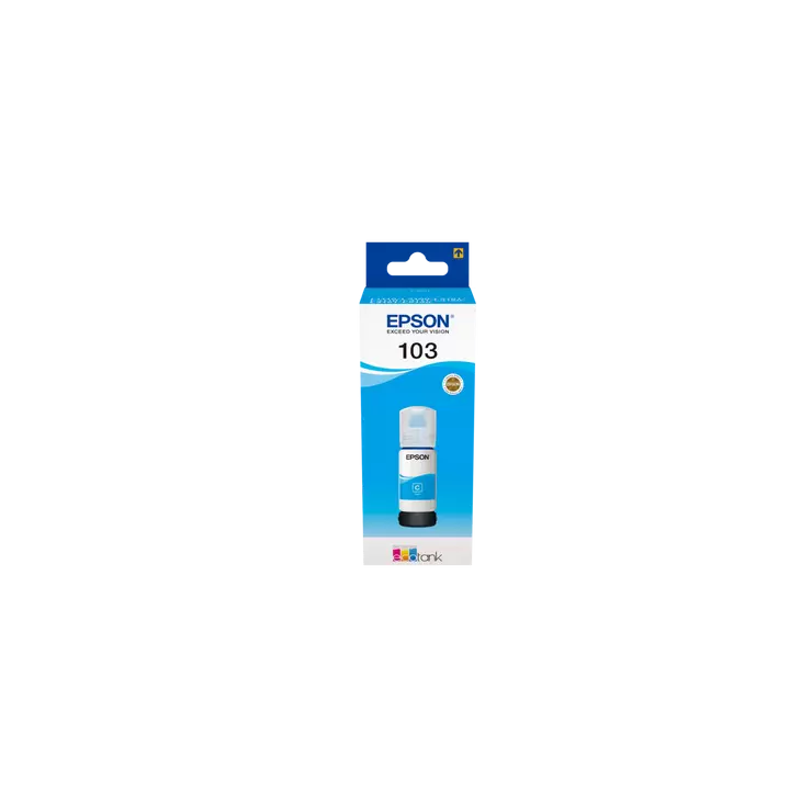 Epson 103 Genuine EcoTank Cyan Ink 65ml Bottle